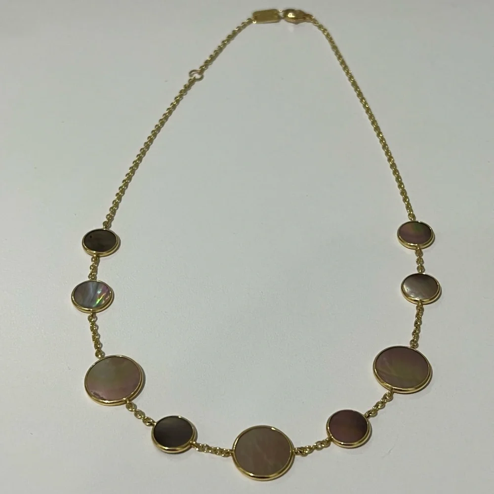 Ippolita Polished Rock Candy 18K Yellow Gold & Mother-Of-Pearl Necklace 💎 - Picture 6 of 14